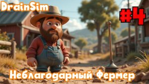 НЕБЛАГОДАРНЫЙ ФЕРМЕР И ГЕРОЙ С ВАНТУЗОМ | DrainSim #4 | Бруно Плей
