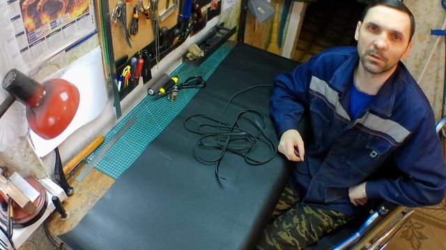 Делаю кнут арапник Нарезка полос.