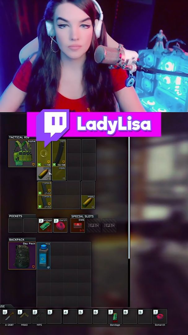 I tried PvE for the first time, they said PMC there not sitting.. 😄 #escapefromtarkov #girlgamer