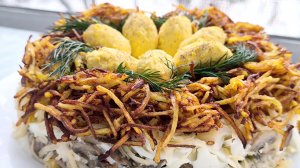 Приготовим салат "Гнездо глухаря".