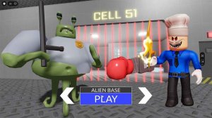 Режим пришельцев Тюрьма Барри в Роблоксе