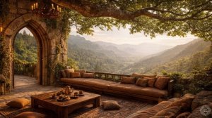 Покой на солнечном утесе | Эльфийское чаепитие: арфа и флейта | Для отдыха и чтения