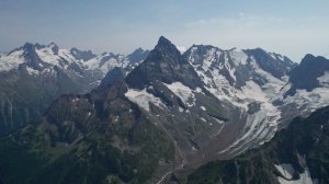 Обзор Тебердинского национального парка с высоты в Домбае