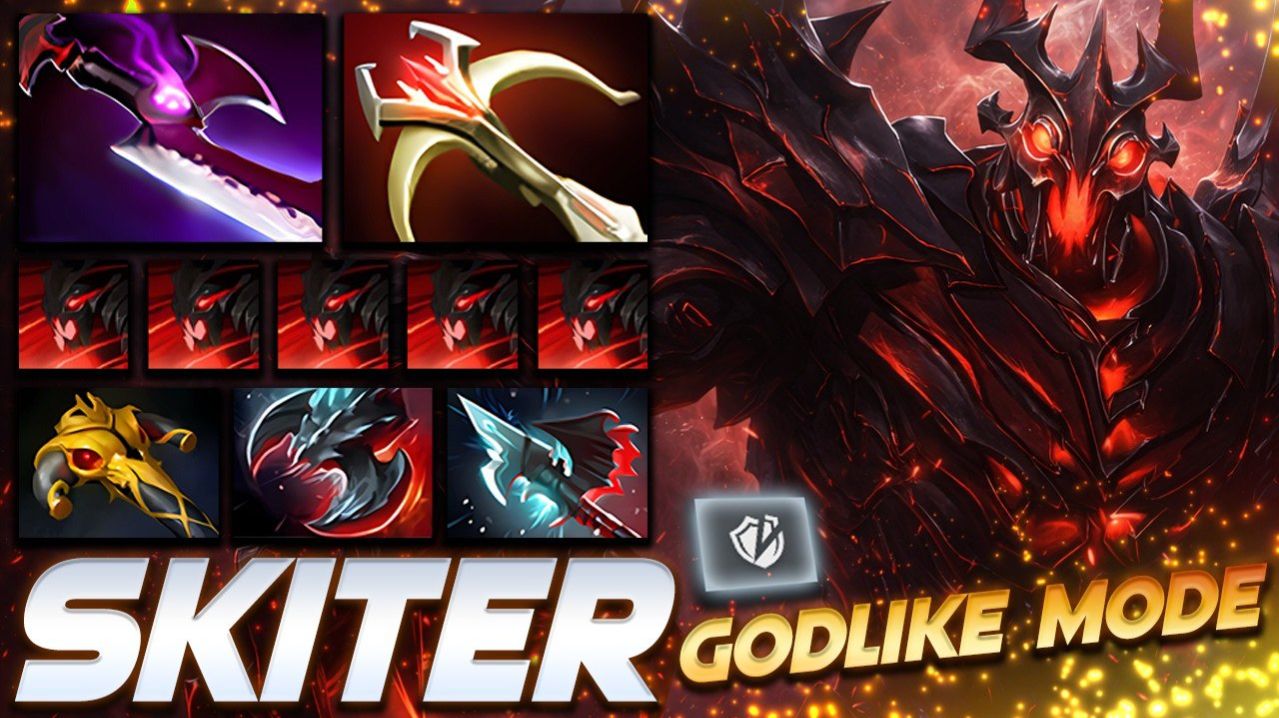 Skiter Shadow Fiend Godlike Mode — профессиональный геймплей в Dota 2 [Смотри и учись]