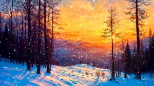 ✨ ОЧЕНЬ КРАСИВАЯ РАССЛАБЛЯЮЩАЯ МУЗЫКА ДЛЯ ДУШИ 🎵 ЗИМНЯЯ УСПОКАИВАЮЩАЯ МУЗЫКА ДЛЯ СНА НА ЗАКАТЕ