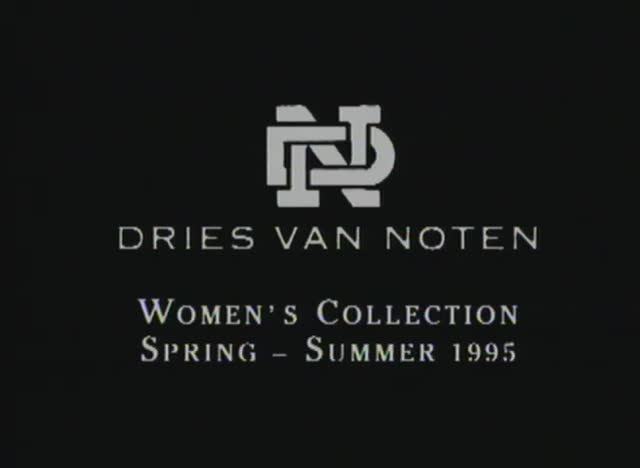 Показ женской коллекции Dries Van Noten 010 весна-лето 1995 (без звука)