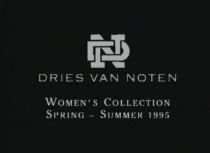 Показ женской коллекции Dries Van Noten весна-лето 1995