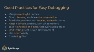 Byte Garage - 077 - Improve Your Code With Debugging