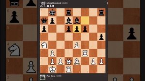 Покажу как Керес не испугался и гениально разгромил позицию чемпиона мира по шахматам