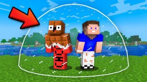 ВОТ ПОЧЕМУ Нуб и Про НИКОГДА Не Смогут ВЫБРАТЬСЯ из КУПОЛА СТЕКЛА в Майнкрафт! Minecraft