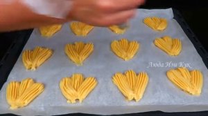 6. 🍮 Секрет рецепта «Чёрная жемчужина»! 🌊 Эффектные заварные пирожные эклеры-ракушки с кремом к ча