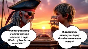 World of Sea Battle Всё про опыт и как его фармить в игре ТОННАМИ. Топовая сборка на фарм опыта.