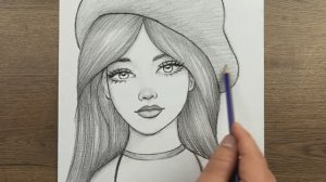Как шаг за шагом нарисовать красивую девушку просто карандашом