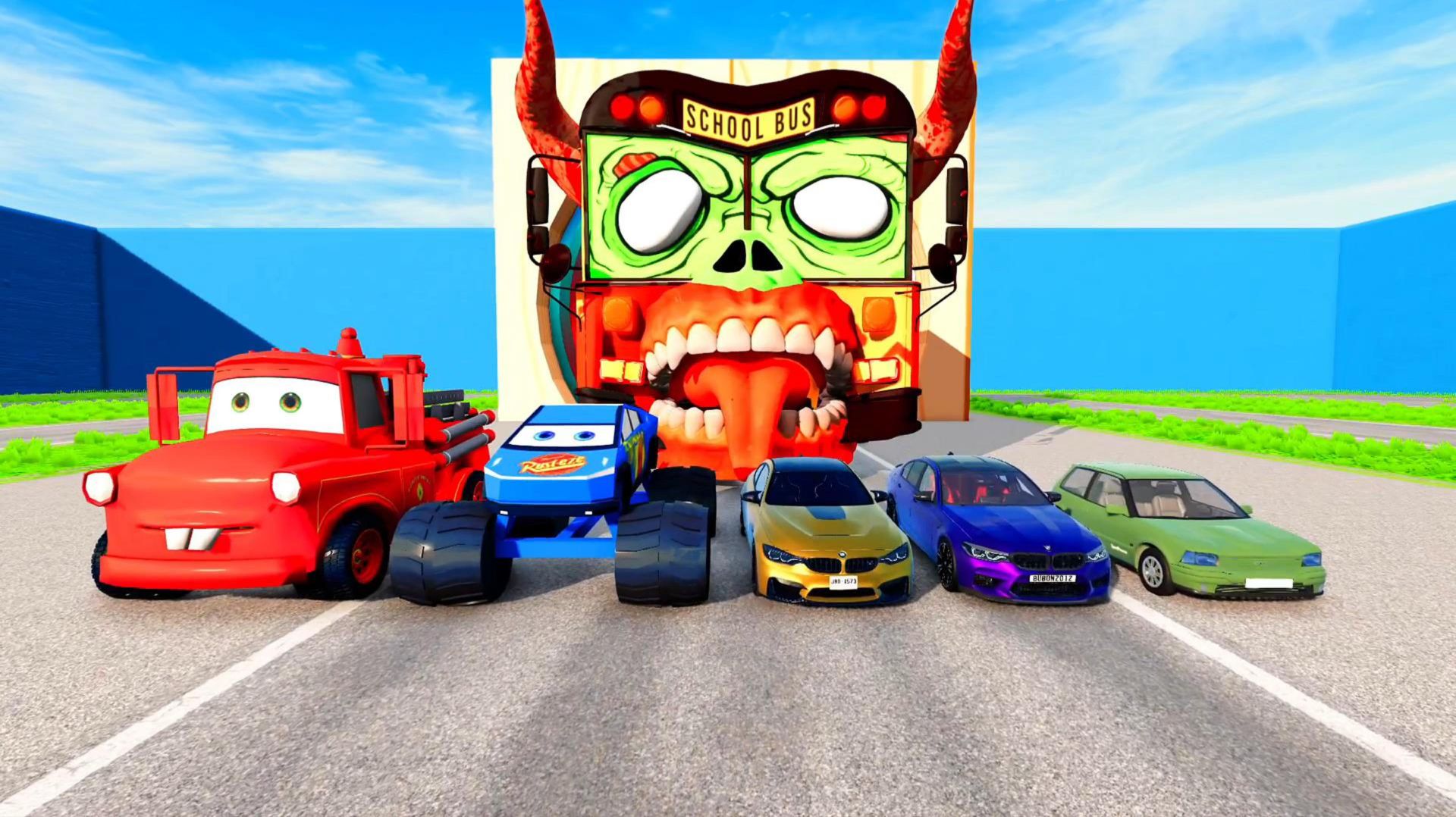 МАШИНКИ МУЛЬТИКИ ПРО МАШИНКИ ЗОМБИ АВТОБУС