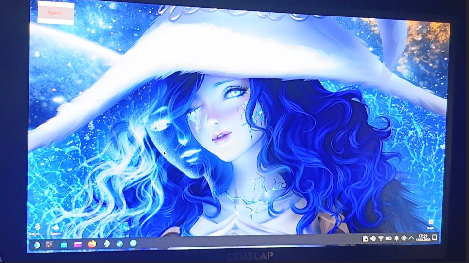 Портативный монитор OLED для стим-дека