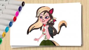 Как нарисовать Энчантималс_Сейдж Скунси и Кейпер_ How to draw Enchantimals