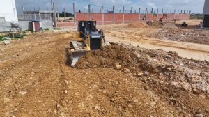 Amazing Expert SHANTUI Dozer C3 Cleared Land With Push Soil In Field