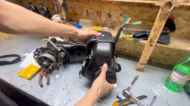 ПРОДОЛЖЕНИЕ СБОРКИ YAMAHA BWS 2026 МОЙ МОТОР