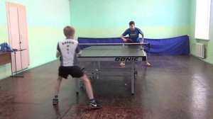 Настольный теннис.Тренировка юного теннисиста!!!