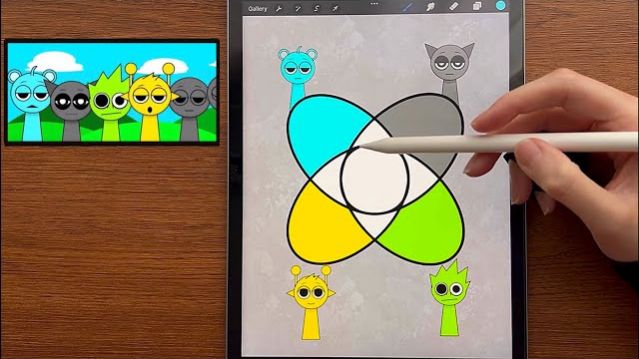 СМЕШИВАЕМ СПРУНКИ ЦВЕТА ПОДБОРКА ЛУЧШИЕ ИГРЫ SPRUNKI РЕАКЦИЯ