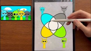 СМЕШИВАЕМ СПРУНКИ ЦВЕТА ПОДБОРКА ЛУЧШИЕ ИГРЫ SPRUNKI РЕАКЦИЯ