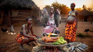 Ночная жизнь в нашей деревне. Готовим ужин и гуляем. Жизнь и быт в Кении