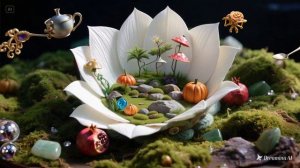 dreamina-2026-02-27-1966-pie in the sky, teapot, spoons are flyin...