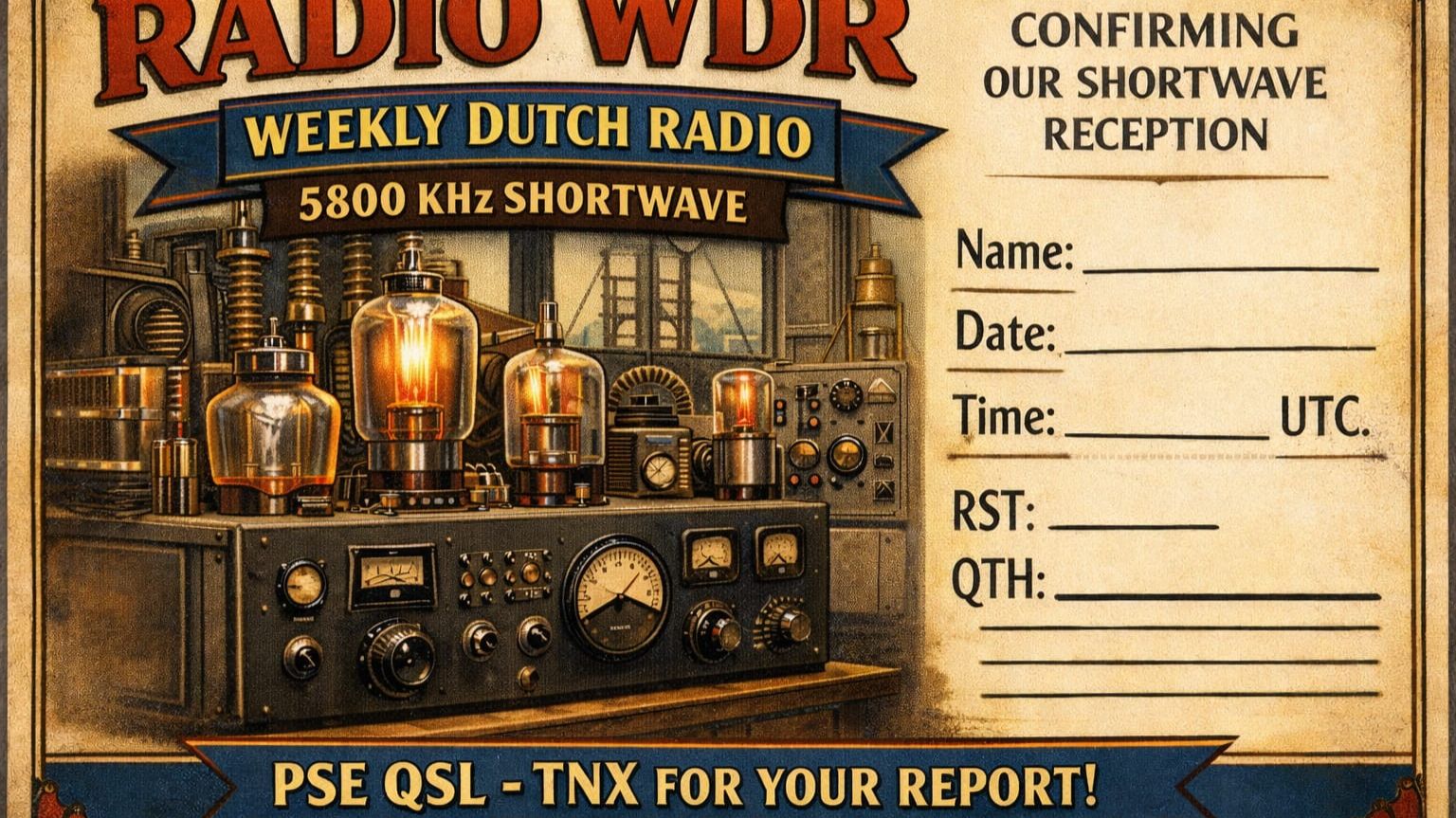5800 kHz Radio WDR (NL pirate) 05.03.2026 (part two)