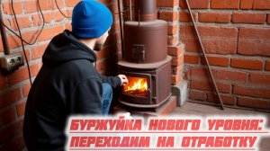 Модернизация буржуйки: установка системы работы на отработке