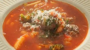 Сегодня на ужин овощной СУП с фрикадельками...🍲😋