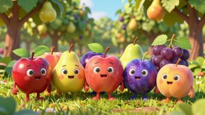 🍎МУЛЬТИК‑ПЕСЕНКА: ПОЛЕЗНЫЕ ФРУКТЫ | Развивающие детские песни и мультики