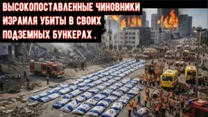 Жестокая месть Ирана: Высокопоставленные чиновники Израиля разорваны в клочья в своих подземных бунк