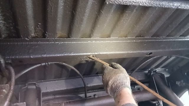 Обработка внутренних полостей рамы .