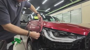 BMW X3 G45 в красном: Оклейка крыльев цветной полиуретановой пленкой 🎨🛡