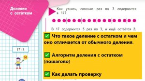 Математика 3 класс: Деление с остатком с проверкой