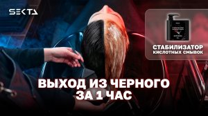 КИСЛОТНАЯ СМЫВКА БЕЗ ЗАТЕМНЕНИЯ И ВОЗВРАТА В ЧЕРНЫЙ: СТАБИЛИЗАТОР + ВЫХОД ИЗ ЧЕРНОГО ЗА 1 ЧАС