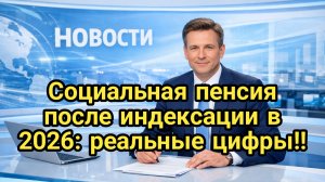 Социальная пенсия после индексации 2026: реальные цифры