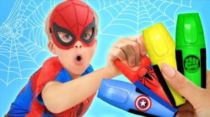 Волшебная ручка: учим детей цветам с Майком и Лией !