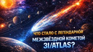 Что стало с легендарной межзвёздной кометой 3I/ATLAS? Она старше Солнечной системы