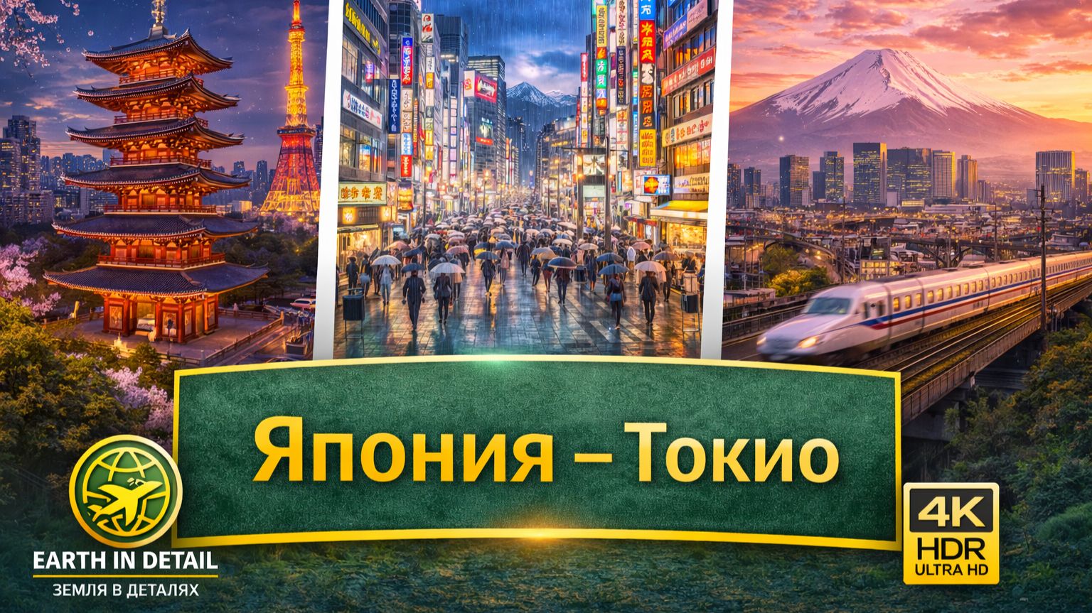 Япония - Токио 4K HDR Ultra HD