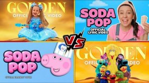 Реакция на Soda Pop MS RACHEL vs SESAME STREET vs PEPPA PIG! РЕАКЦИЯ