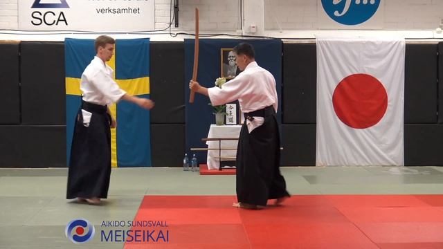 16.YT Aikido Tachidori Outside Versions Shishiya Sensei Sundsvall 2015