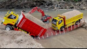 Радиоуправляемые грузовики преодолевают ПРЕПЯТСТВИЯ