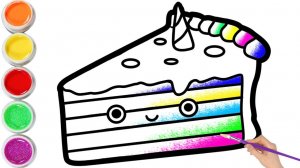 мультик для детей-Как нарисовать ТОРТ  для детей/рисование  ТОРТА для детей