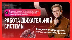 Работа дыхательной системы | Владимир Меркурьев (FPA) | Бесплатный курс «Персональный тренер»