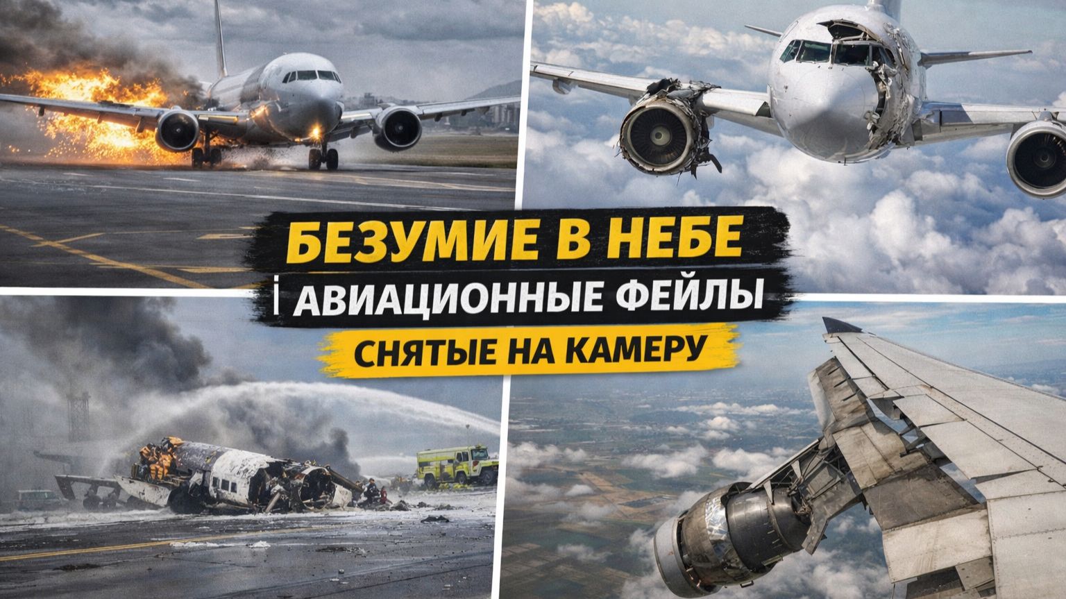 Безумие в Небе l Авиационные Фейлы, Снятые на Камеру