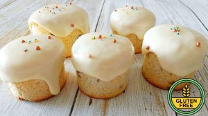 Куличи без глютена с гладкой глазурью из сгущёнки!