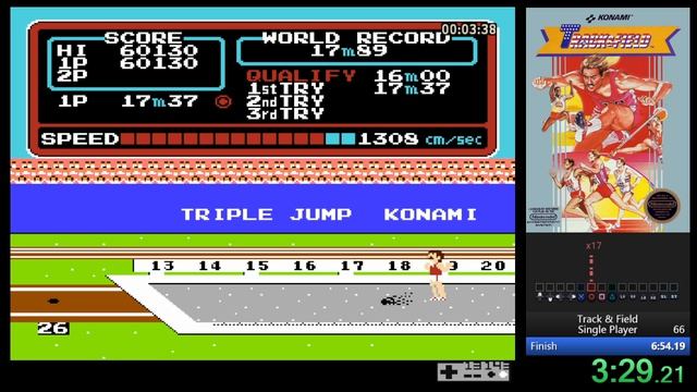 Track & Field (NES) Speedrun In 6m 51s 933ms