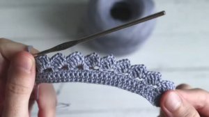 Люблю экспериментировать. Вяжем красивую кайму крючком