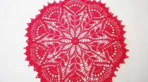 КРАСИВАЯ САЛФЕТКА КРЮЧКОМ С ЦВЕТОЧНЫМ УЗОРОМ. ЧАСТЬ 4